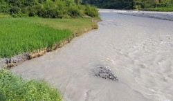 इन्द्रावती नदीले खेत कटान